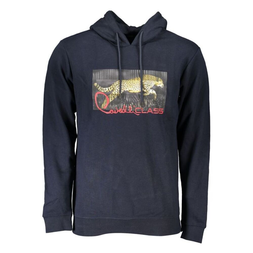 Cavalli Class Blue Cotton Men Men's Sweatshirt